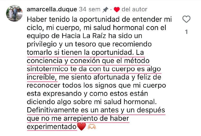 Testimonio de alumna de Hacia la Raíz
